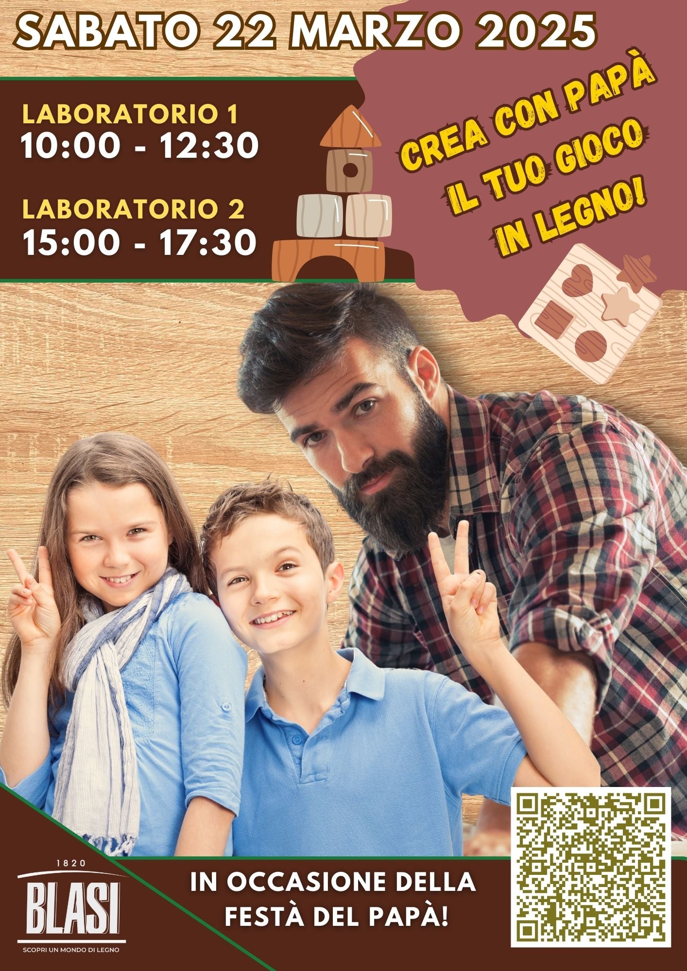 Speciale festà del Papà! - LABORATORIO CREATIVO PADRE E FIGLI -